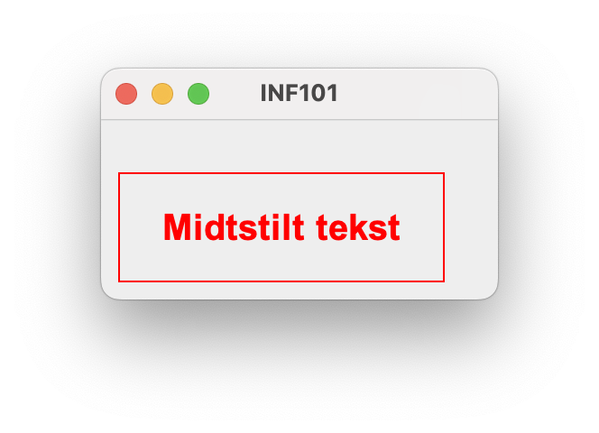 Midtstilt tekst